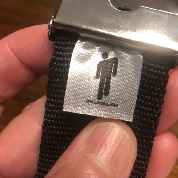 - NWT BILLIE EILISH Black Web Belt - Picture 2 of 4